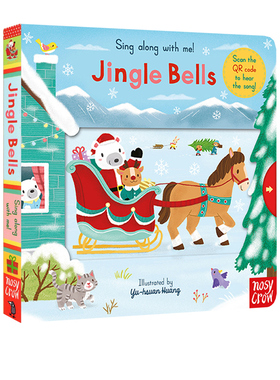 Sing Along Jingle Bells 纸板机关操作书 Sing Along With Me 欧美经典儿歌 欢唱童谣绘本 幼儿启蒙绘本 送音频