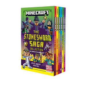 英文原版 Minecraft Stonesword Saga 我的世界石剑传奇6册 趣味桥梁书 成长冒险故事 奇幻冒险 热门游戏