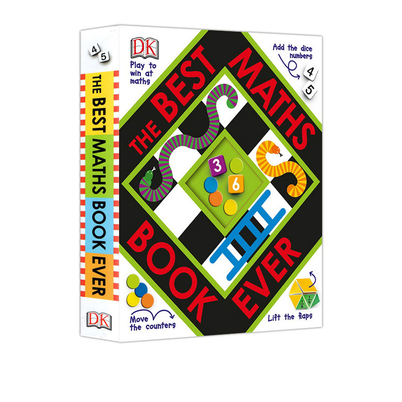 英文原版 dk the best maths book ever 纸板书 游戏中学习数学概念