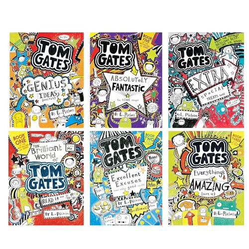 预售 英文原版 Tom Gates 6册 汤姆盖茨的涂鸦日记 儿童桥梁章节小说 6-12岁 纽约时报畅销书 L. Pichon