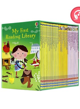 我的第一个图书馆 24年新版  My First Reading Library 50册礼盒装 Usborne尤斯伯恩英文原版绘本 分级读物英语初级章节书 赠音频