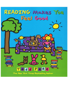 英文原版 Reading Makes You Feel Good 淘弟有个大世界 爱上阅读 Todd Parr 平装大开本 亲子绘本 儿童情商启蒙读物