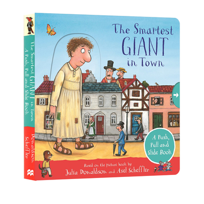 英文原版 The Smartest Giant in Town 城里美丽的巨人 纸板书机关 操作活动书 经典押韵童话故事 朱莉娅·唐纳森 Julia Donaldson