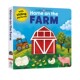 儿童启蒙阅读 Farm Pictures 家 Home 农场上 Sliding 亲子互动趣味游戏书 the 英文原版 Priddy Roger 立体变景书