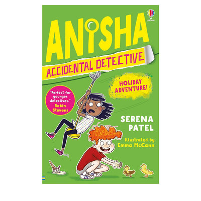 预售 英文原版Anisha, Accidental Detective: Holiday Adventure! 儿童章节桥梁文字 儿童课外读物 usborne 气球社出品