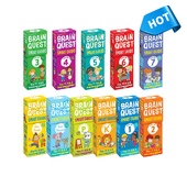 少儿智力开发 Brain 英文原版 美国学前全科练习 First Words Cards Quest Smart