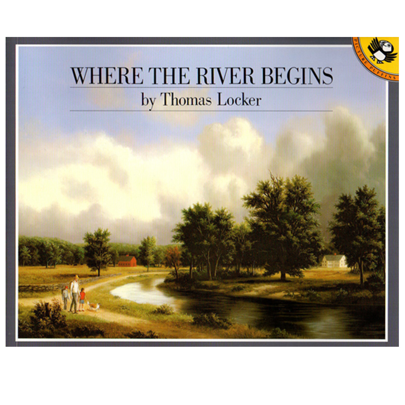 英文原版 Where the River Begins 家庭生活关系图画故事书 少儿英文阅读绘本