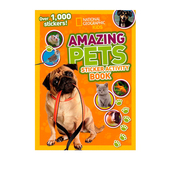美国国家地理National 儿童百科书 Geographic Amazing 英文原版 含贴纸1000 Kids Pets 动物系列贴纸书