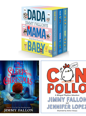 英文原版 Jimmy Fallon 小宝宝管一切都叫妈妈  Con Pollo 精装 5 More Sleeps ‘til Christmas 离圣诞节只有5天