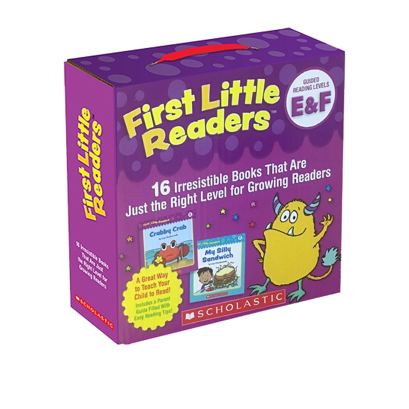 英文原版 儿童绘本 First Little Readers Level E&F 学乐Scholastic 小读者英文原版分级阅读绘本正版16本 4-8岁儿童少儿英语
