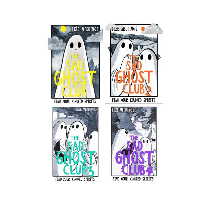 预售 英文原版 The Sad Ghost Club Volume 伤心幽灵俱乐部 4册 Lize Meddings 青少年情感治愈全彩漫画小说 12-18 岁英文课外阅读