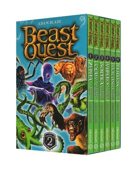 追击野兽第二辑 Beast Quest Series 2 阿方提亚 6册盒装 奇幻冒险小说 章节桥梁书 Adam Blade 英文原版青少年课外英语读物