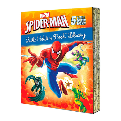 英文原版 漫威 蜘蛛侠小金书 5册精装礼盒版  Spider-Man Little Golden Book Library