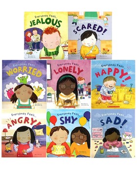 Everybody Feels Happy/Scared/Sad/Angry/Jealous/Lonely 8册合售 情绪管理与性格培养 绘本图画书  每个人都会害羞 英文原版