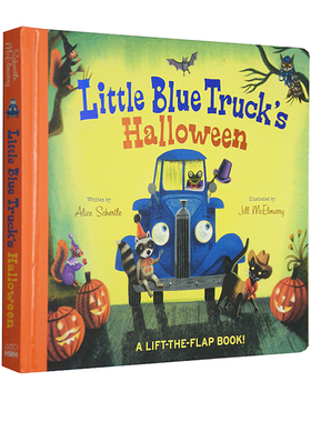 英文原版绘本 Little Blue Truck's Halloween 蓝色小卡车 万圣节 纸板翻翻书 交通工具认知 Alice Schertle