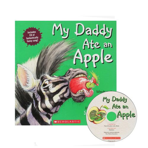 英文原版绘本 My Daddy Ate An Apple 我的爸爸吃了一个苹果 附CD 儿童幽默故事图画有声读物 craig smith
