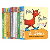 苏斯博士 猫科普图书馆 Hat Early 英文原版 Seuss the 经典 绘本 Bright Cat 七色大书 ABC and 戴帽子 纸板书 dog