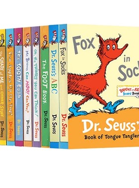 苏斯博士 go dog go 英文原版经典绘本 Dr Seuss ABC 纸板书 Bright and Early 戴帽子的猫科普图书馆 Cat in the Hat's 七色大书