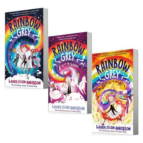 预售 英文原版 Rainbow Grey 彩虹灰系列 3册合售 风暴之眼 天空之战 青少年奇幻章节小说 Laura Ellen Anderson