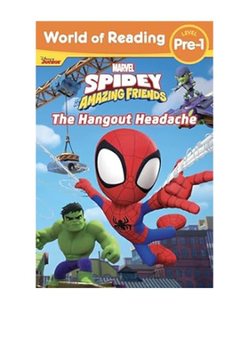 英文原版 World of Reading Spidey and His Amazing Friends The Hangout Headache Level Pre-1  蜘蛛侠和他的神奇朋友