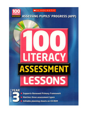 孤品清仓 Scholastic 100 Literacy Assessment Lessons Year 3 三年级 100节英语识字课程 小学英语学习 附学习CD 学乐出品