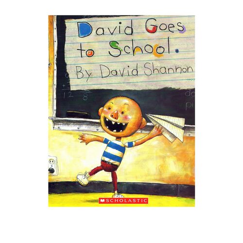 David Goes to School 大卫不可以系列 上学去 英文原版 吴敏兰 绘本图画书 儿童幼儿认知生活习惯启蒙英文版 亲子互动 大卫香农