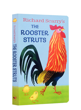 英文原版绘本 The Rooster Struts 我是一只兔子同系列 I am a Bunny 早教启蒙纸板书 睡前晚安故事书