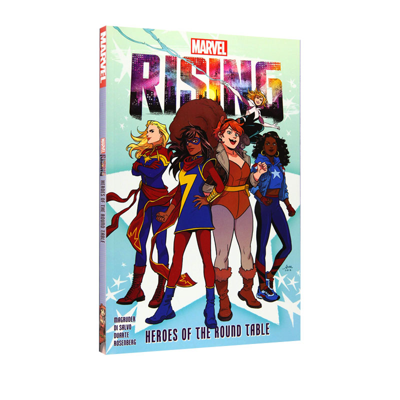英文原版 Marvel Rising: Heroes of the Round Table 漫威少儿版全彩漫画 青少年英语课外读物 7岁-12岁