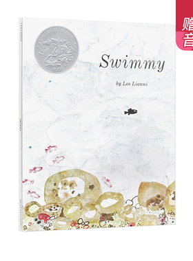 英文原版绘本 Swimmy 小黑鱼 Leo Lionni 凯迪克银奖 吴敏兰同场加映 大开本 常青藤爸爸书单