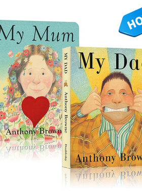 My Dad My Mum 我爸爸我妈妈  英文原版绘本 家庭关系情商管理2册 安东尼布朗 Anthony Browne 2-4岁低幼绘本 亲子认知