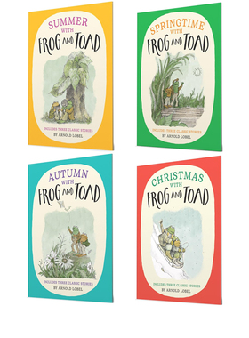 预售 英文原版 Frog and Toad 青蛙和蟾蜍 4册 春夏秋圣诞节 12个故事大合集 儿童绘本故事图画书 24年新品