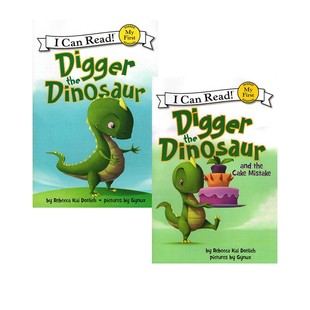 My First I Can Read系列 2册合售 英文原版 恐龙和蛋糕Digger the Dinosaur/and the Cake Mistake儿童分级阅读 图画故事书