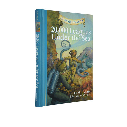 Classic Starts系列 20000 Leagues Under the Sea 海底两万里 英文原版儿童小说 世界经典名著 精装版