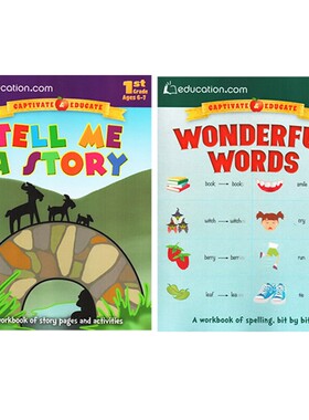 小学低年级 英文原版 Adventure in Writing 小花生严选 Education 写作练习书初级套装2册 6-8岁