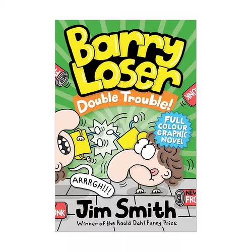 预售 英文原版 倒霉蛋巴里 Barry Loser: Double Trouble! 双重麻烦 儿童全彩搞笑漫画故事书 图画小说 Barry Loser