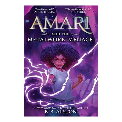 预售 英文原版 阿玛瑞与神秘奇物 Amari and the Metalwork Menace #4金属巨兽的挑战 精装桥梁章节小说  奇幻冒险成长 青少年读物