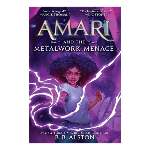 预售 英文原版 阿玛瑞与神秘奇物 Amari and the Metalwork Menace #4金属巨兽的挑战 精装桥梁章节小说  奇幻冒险成长 青少年读物