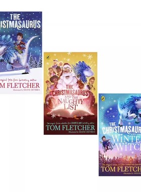 预售 英文原版 The Christmasaurus 3册合售 圣诞恐龙 入围英国国家图书奖 Tom Fletcher 儿童魔幻冒险故事小说