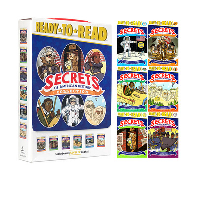 英文原版 Secrets of American History Collection 6册盒装 Ready to Read 西蒙准备阅读系列 儿童历史人文读物