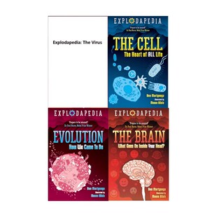 预售 英文原版 爆炸百科系列4册 Explodapedia 细胞 进化 大脑 病毒  Ben Martynoga  科学百科 科普与科学通识