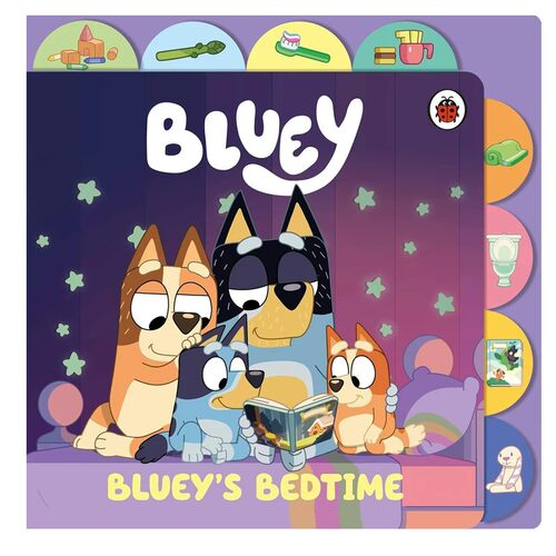 预售 Bluey: Bluey’s Bedtime 布鲁伊的睡觉时间 标签纸板书 儿童启蒙故事绘本 英文原版