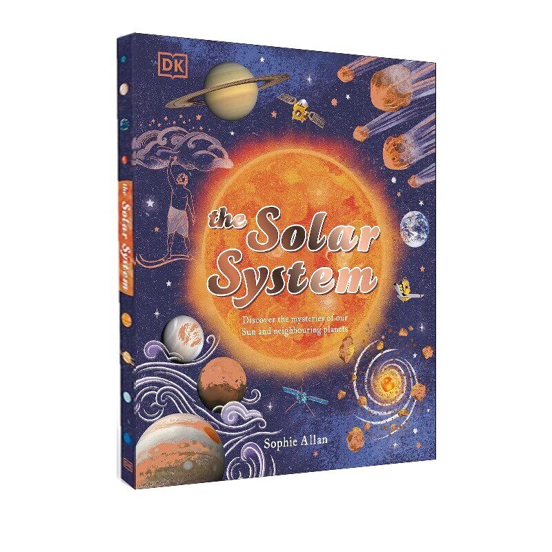 英文原版 The Solar System:太阳系 精装 儿童科普绘本 少儿自然科学读物 天文学知识百科图画书 DK出版社