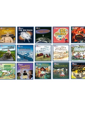 【级别16 深蓝色套装B】Collins big cat White B 15册合售 柯林斯大猫系列分级阅读 英文原版故事绘本