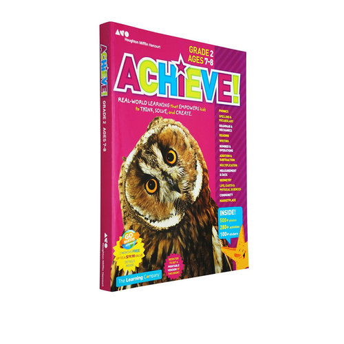 英文原版 Achieve Grade2  Think Play Achieve 小学生英文家庭练习册