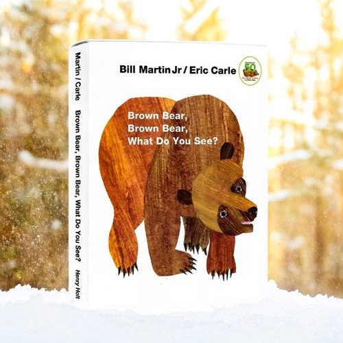 英文原版 Brown Bear Brown Bear What Do you see 棕熊你看到了什么 棕色的熊 Eric Carle 艾瑞卡尔 撕不烂纸板书 brown bear绘本