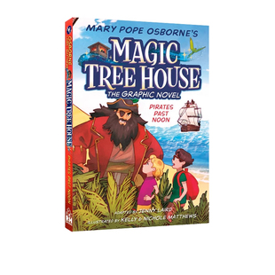 英文原版 Magic Tree House Graphic Novel #4 Pirates Past Noon 神奇树屋 海盗的藏宝图 全彩漫画版 冒险故事桥梁章节漫画