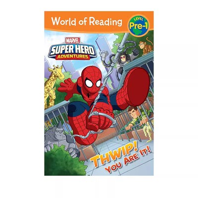 英文原版 World of Reading: Super Hero Adventures: Thwip! You Are It! 蜘蛛侠 分级绘本图画书 漫威阅读世界
