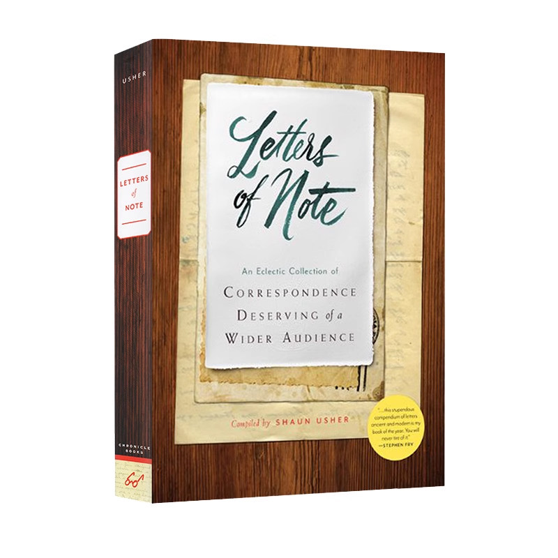 见信如晤 Letters of Note 精装收藏版礼品书 致已然消逝的书信时光 名人书信集 见信如面英文原版