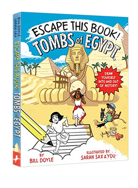 预售 英文原版 Escape This Book! Tombs of Egypt 埃及古墓 儿童侦探冒险故事 古代文明小说