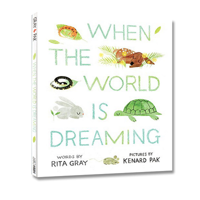 英文原版绘本 When the World Is Dreaming 精装绘本故事书 想象力绘本